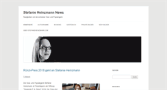 Desktop Screenshot of news.stefanieheinzmann.com